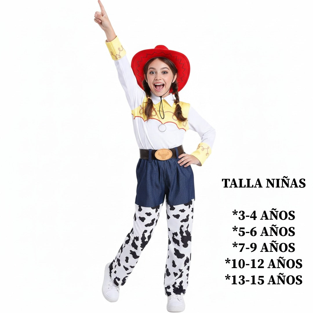 Disfraz Vaquera Niña - Cowgirl Show | Carnaval, Fiestas Temáticas | Diversión Asegurada | Talla 3-15 años