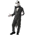 Disfraz de Esqueleto Elegante para Adulto - Traje de Rayas de Fantasma de Navidad con Máscara, Chaqueta y Pajarita de Murciélago - Kit Completo de Terror para Hombre - Tallas M, L, XL