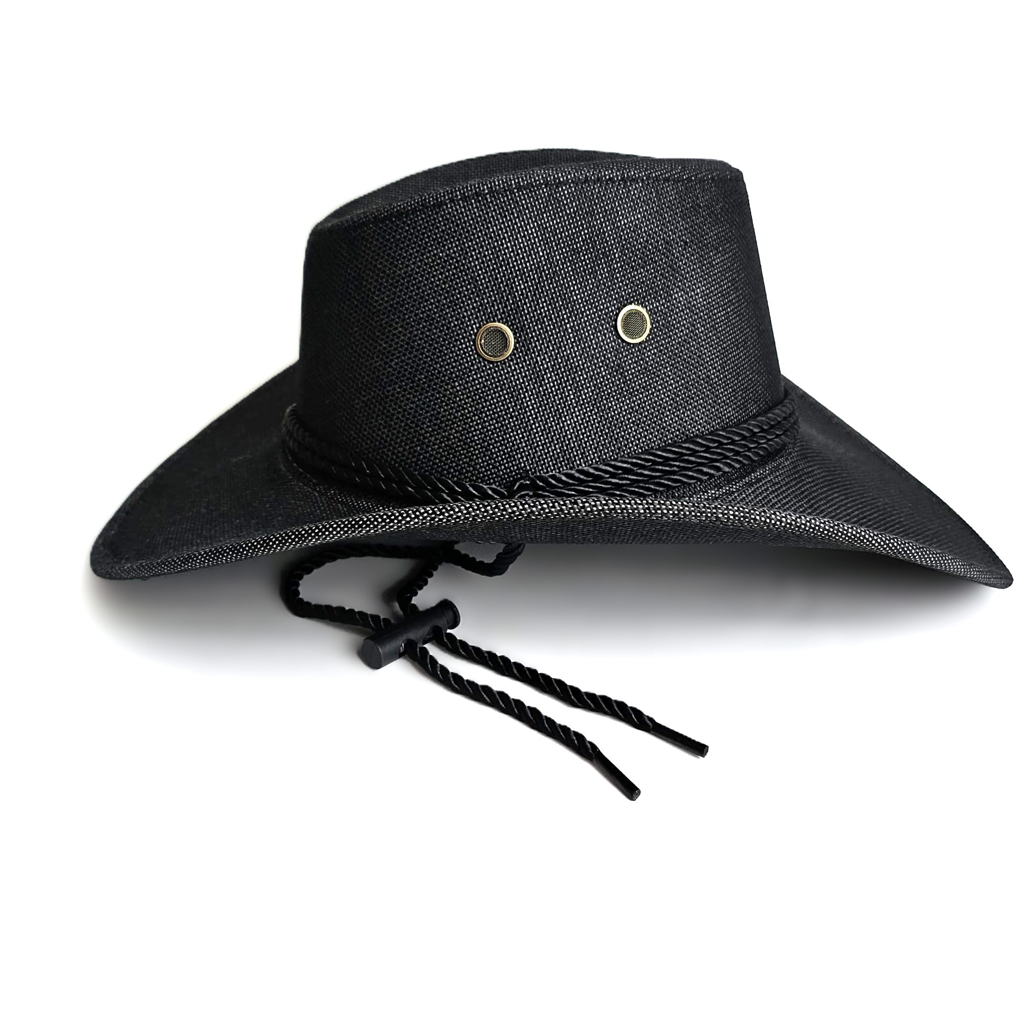 Pack Cowboy Premium Unisex - Sombrero Vaquero Ajustable, Gafas de Sol de Lujo con Cristales y Bandana Western - Set Completo para Festivales, Carnaval, Halloween y Eventos Temáticos - Talla Única Adulto.