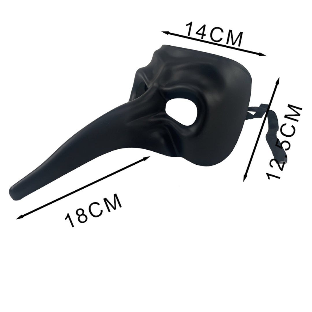 Máscara de la Peste Negra - Doctor de la Peste | Máscara con Pico Similar a un Pájaro para Disfraz Medieval, Halloween y Carnaval