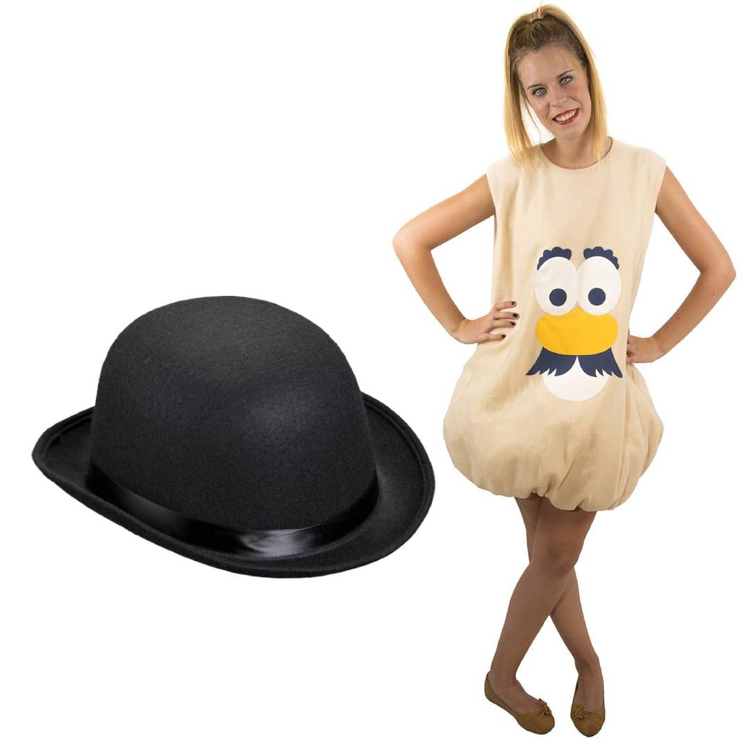 Disfraz de Patata Divertida para Mujer - Traje con Sombrero para Carnaval, Fiesta Halloween | Vestido de personaje animado