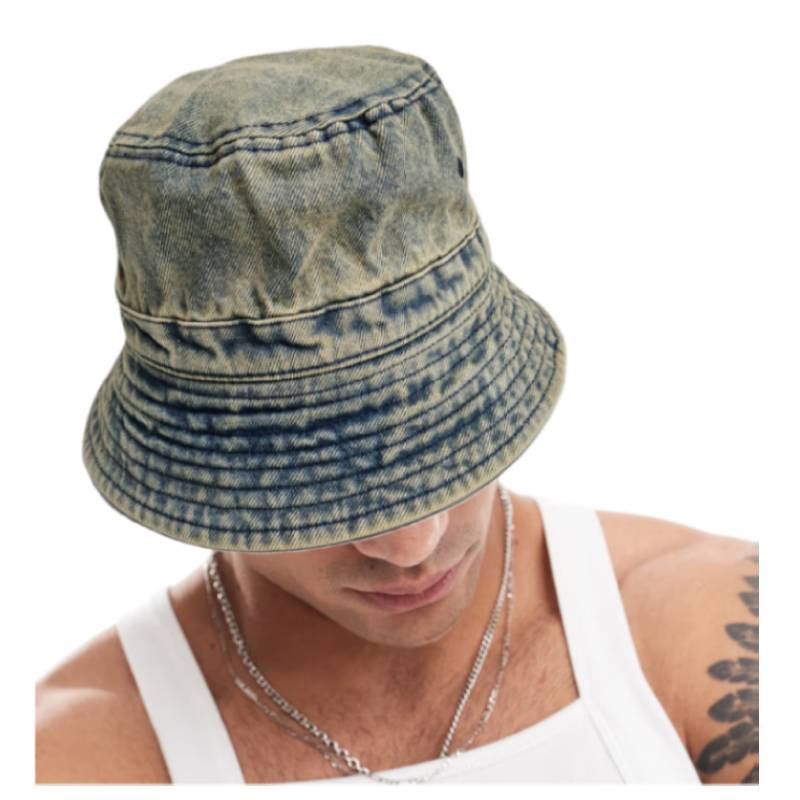 Gorro Pescador Denim Vintage - Bucket Hat Vaquero | Estilo Urbano Retro | Unisex