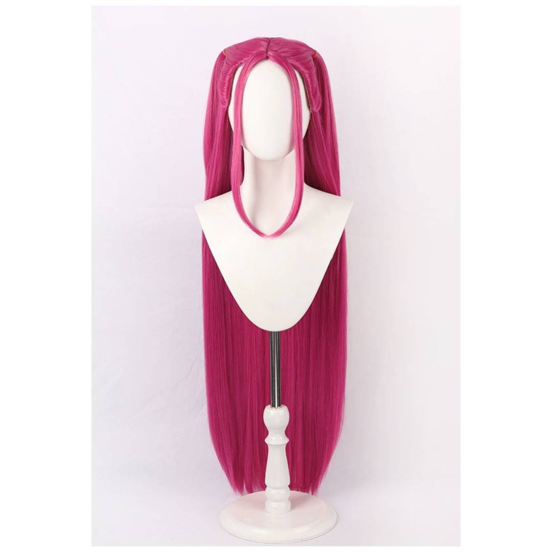 Peluca Rosa Larga K-pop - Cabello Sintético Suave para Mujer Adulta | Idol Musical