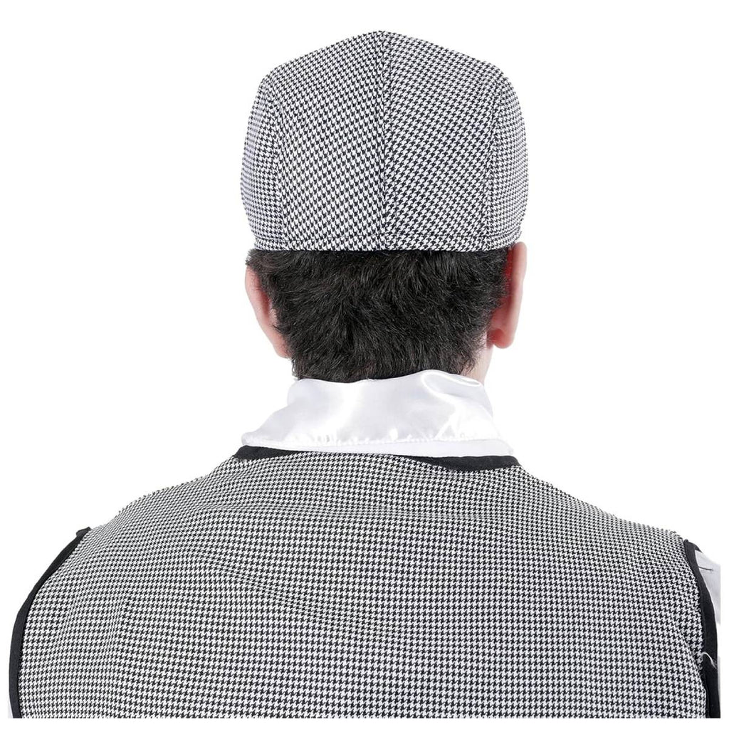 Disfraz de Chulapo Madrid Hombre Adulto 4 Piezas - Chaleco, Gorra Parpusa, Pañuelo y Clavel Rojo - San Isidro y Carnaval