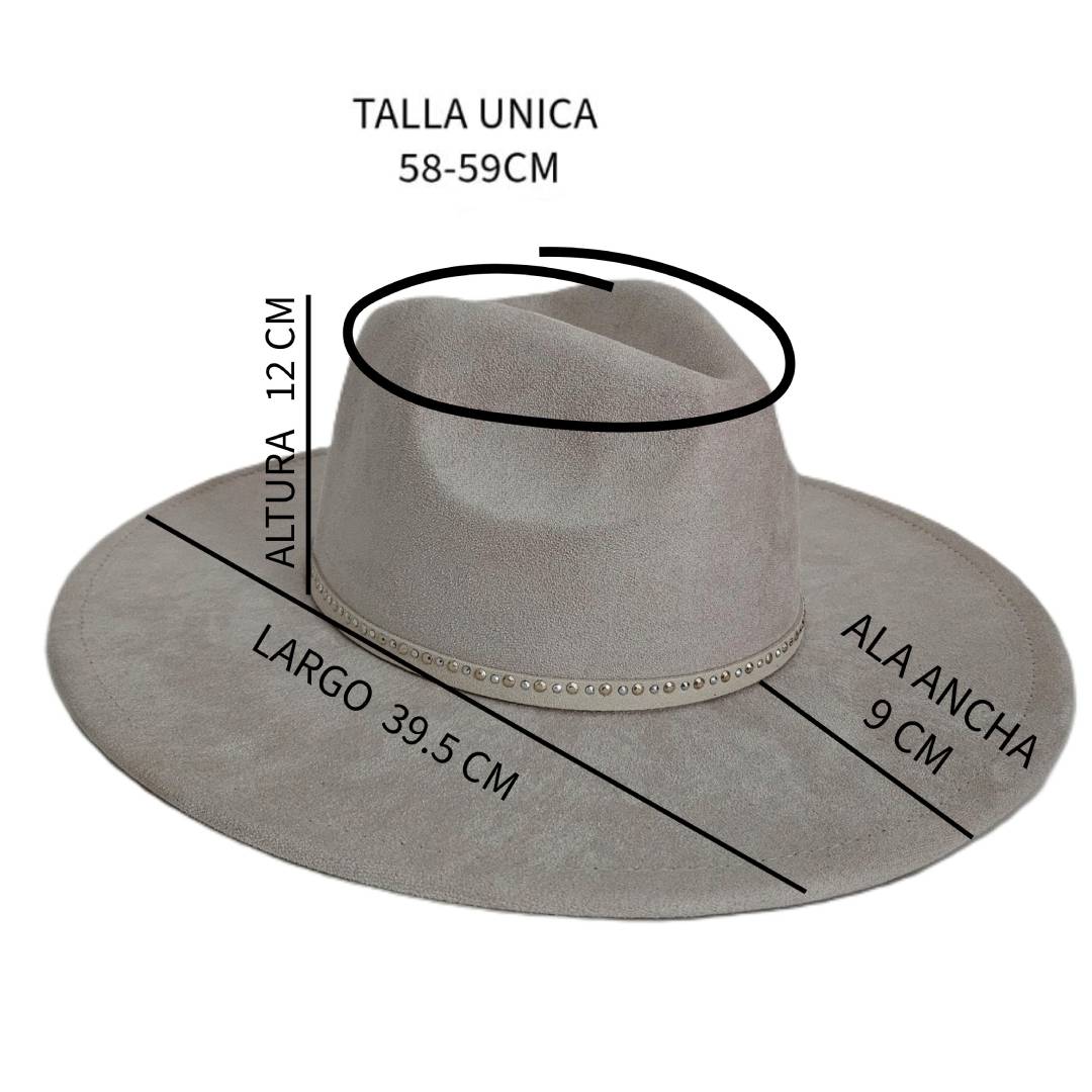 Sombrero Fedora Elegante - Ala Ancha Fieltro Crema | Estilo Boho y Premium para Hombre y Mujer | Talla Única Ajustable