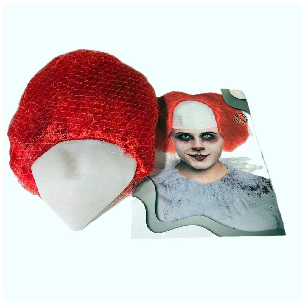 Disfraz de Payaso Siniestro con Peluca Roja y Cuchillo - Set Completo de Terror para Hombre, Tallas M-L-XL