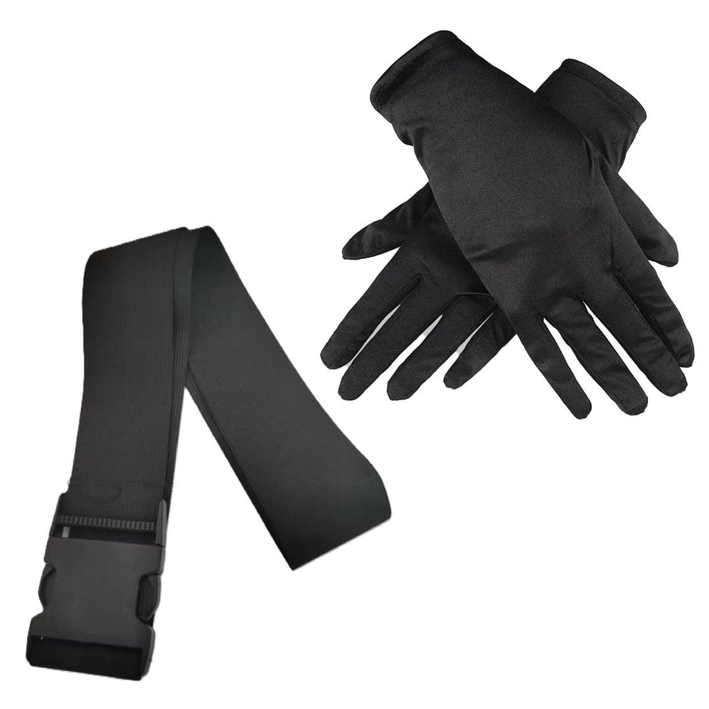 Mono Rojo de Supervivencia Adulto - Traje de Vigilante con Accesorios Negros - Disfraz de Grupo para Fiestas de Disfraces y Cosplay