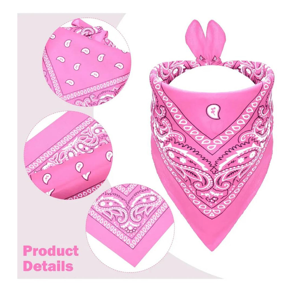 Pack 3 Piezas Disfraz Vaquera Rosa Mujer - Sombrero Cowgirl de Lujo, Pañuelo Western y Gafas de Corazón - Ideal para Carnaval, Festivales, Despedidas y Halloween - Talla Única.