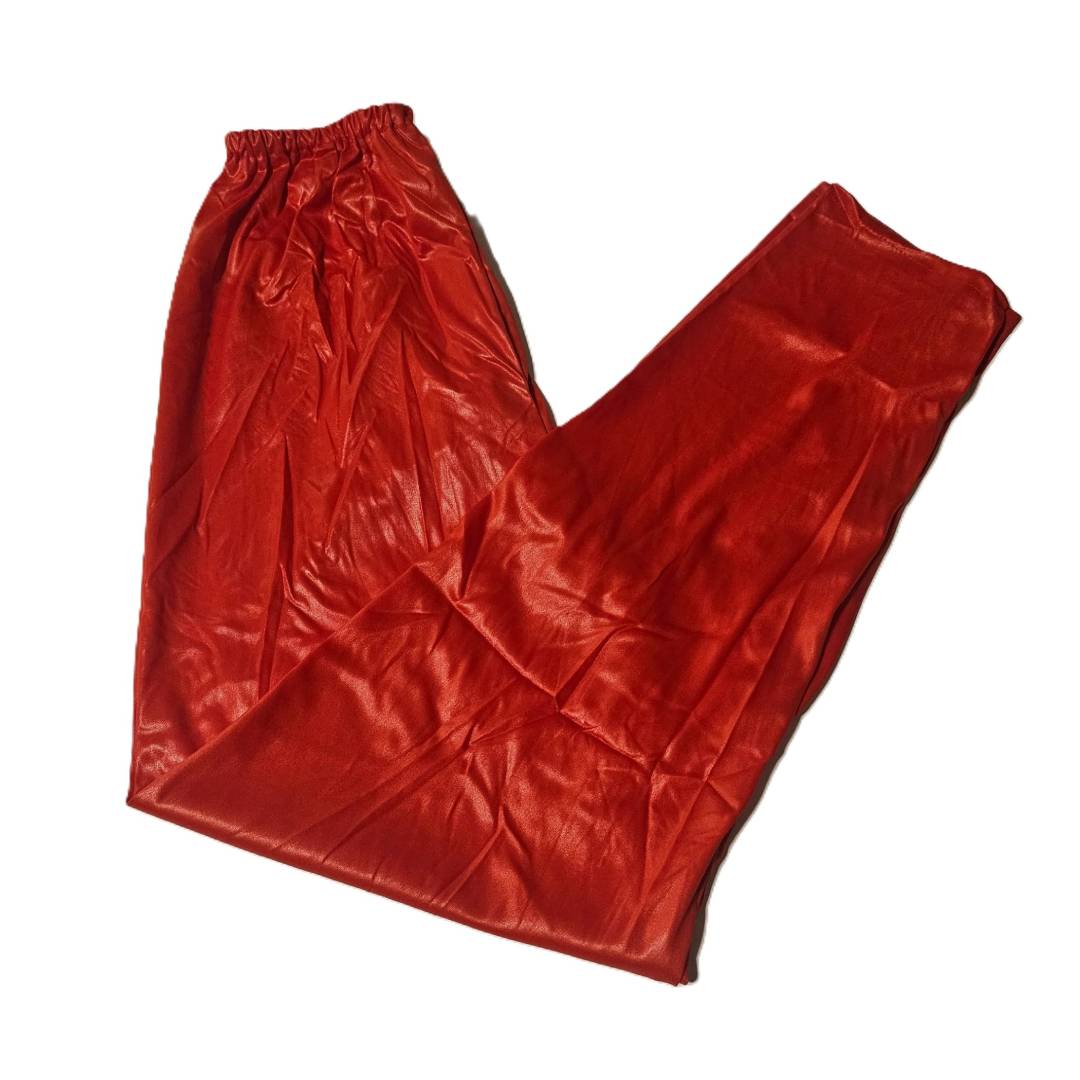 Disfraz de Cantante Estrella del Pop 80s | Chaqueta y Pantalón Rojo para adulto Talla Única M/L