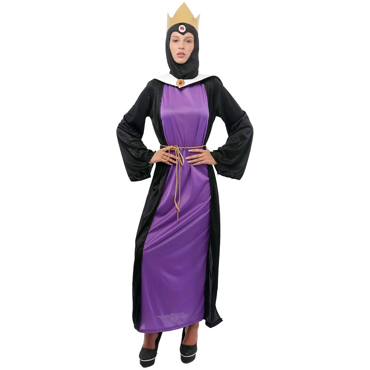 Disfraz de Reina Malvada Bruja Cuento para Mujer | Vestido de Villana - Traje Completo Carnaval y Cosplay