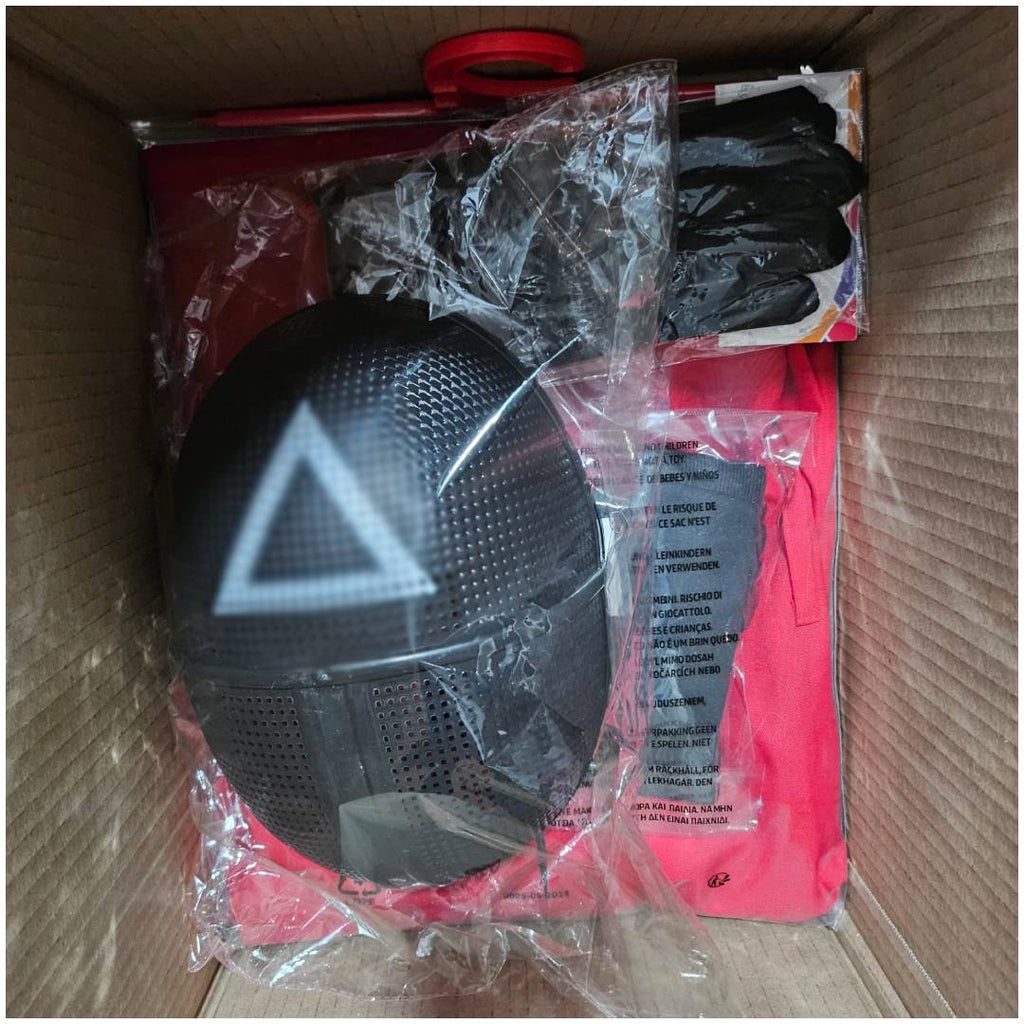 Disfraz Guardián Rojo Infantil - Mono con Capucha y Máscara Triangular | Carnaval y Fiestas | Solidado Talla 5-13 años