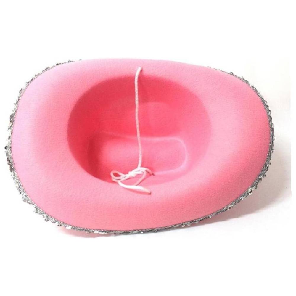 Set de Vaquera Rosa Premium: Sombrero de Cowgirl con Tiara, Gafas de Sol de Brillo y Bandana Paisley - Kit Completo para Disfraz de Carnaval, Halloween y Despedidas de Soltera
