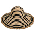 Pamela de Paja Ala Ancha 13cm para Mujer, Sombrero Sol Playa y Disfraz Temático, Calidad Premium Talla Única Ajustable