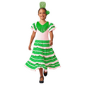 Disfraz Flamenca Niña Vestido Sevillana con Lunares y Accesorios - Traje de Gitana | Carnaval, Ferias y Fiestas