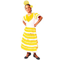 Vestido Flamenca Niña : Traje de Sevillana con Lunares, Peineta y Flor para Feria, Carnaval y Eventos Escolares