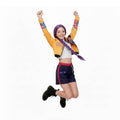 Disfraz de Estrella Pop para Niña: Conjunto Urban Dance Estilo Idol, K-Pop Look con Chaqueta y Shorts (4-12 Años)