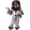 Disfraz de Payaso de Terror para Niños - Mono Enterizo para Halloween y Carnaval, Tallas 3-12 Años