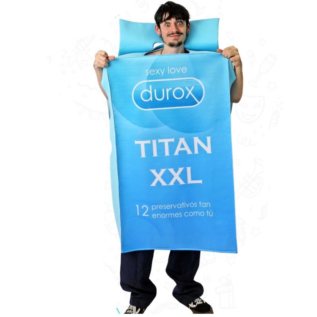Disfraz de Condón Titan XXL - Traje Original y Divertido para Carnaval | Talla M/L