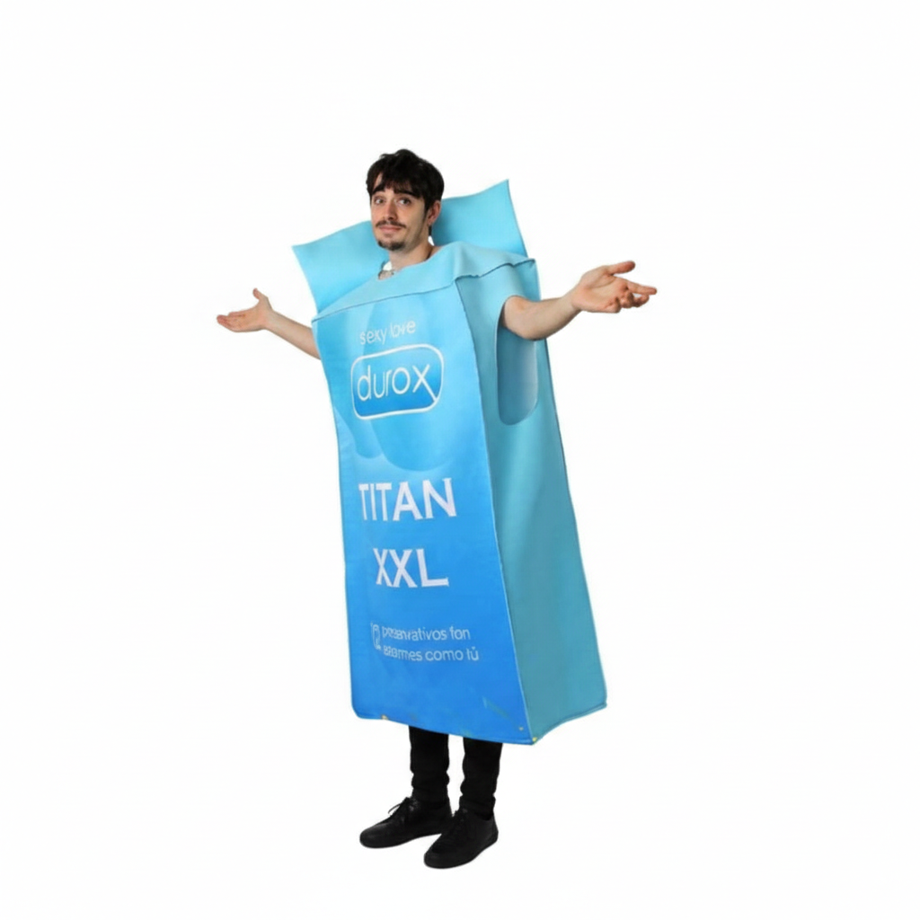 Disfraz de Condón Titan XXL - Traje Original y Divertido para Carnaval | Talla M/L
