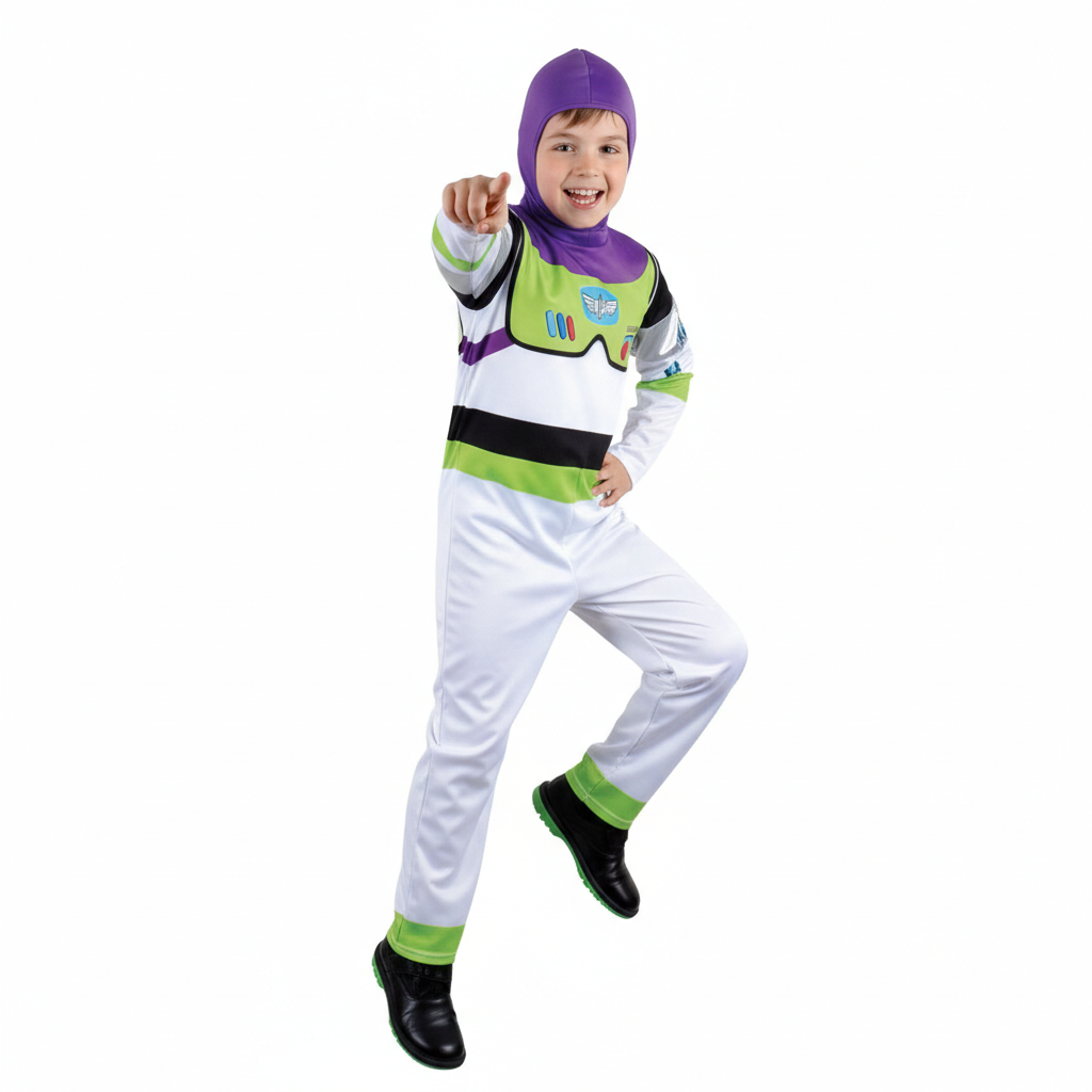 Disfraz de Astronauta Guardián Galáctico para Niños - Traje de Explorador Espacial Manga | Tallas 3 a 12 Años