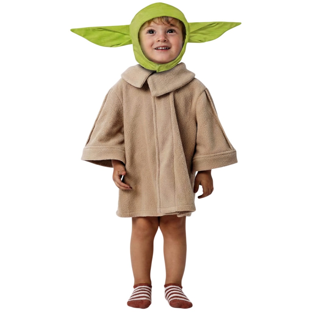 Disfraz Marciano Criatura Galáctica Alíen para Bebé - Túnica Suave con Gorro | Carnaval y Sesión de Fotos