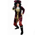 Disfraz de Capitán Garfio para Hombre | Traje Pirata de Lujo para Carnaval y Fiesta Halloween | Talla M,L,XL