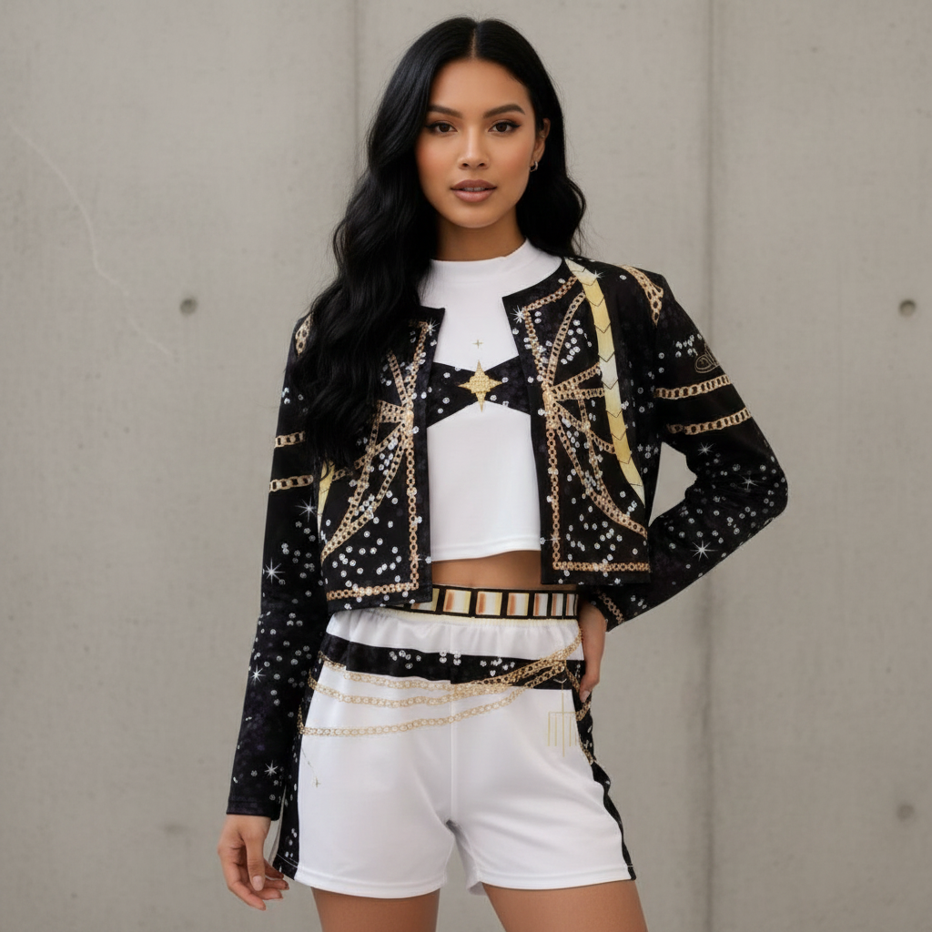 Disfraz Cyber-Fest Mujer - Look Futurista | Outfit Streetwear para Carnaval | Talla S/M