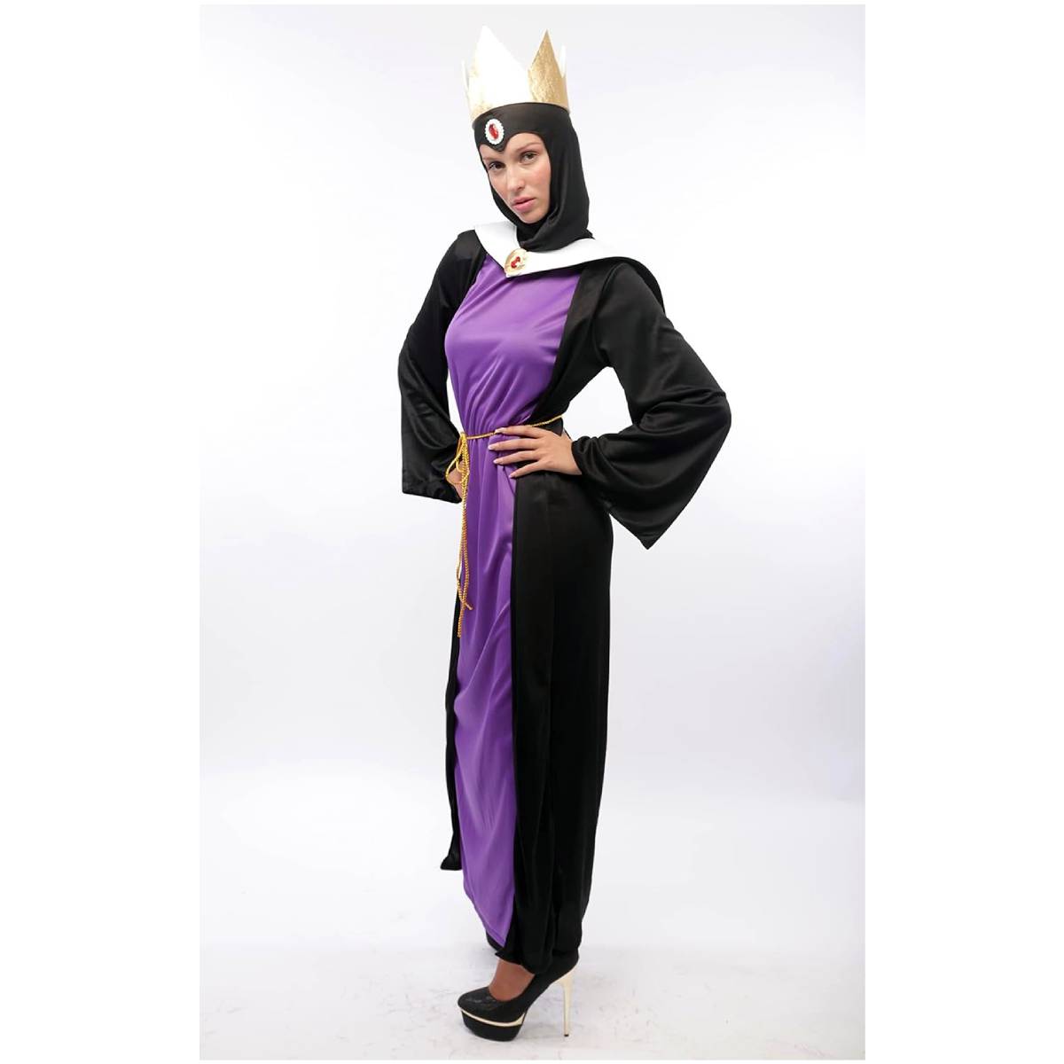 Disfraz de Reina Malvada Bruja Cuento para Mujer | Vestido de Villana - Traje Completo Carnaval y Cosplay