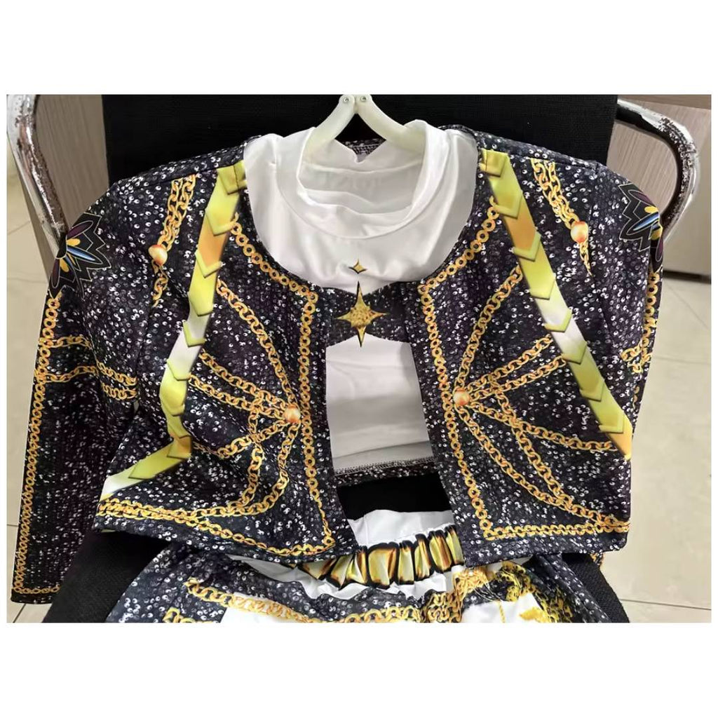 Disfraz K-Pop para Niña Traje Musical de 3 Piezas Estilo Idol Coreana con Chaqueta y Pantalón (Tallas 3-12 Años)