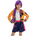 Compra el disfraz de K-Pop para niña ideal para Carnaval y fiestas temáticas. Conjunto de 2 piezas estilo Idol coreana, cómodo y vibrante. Tallas de 3 a 12 años. Envío rápido.