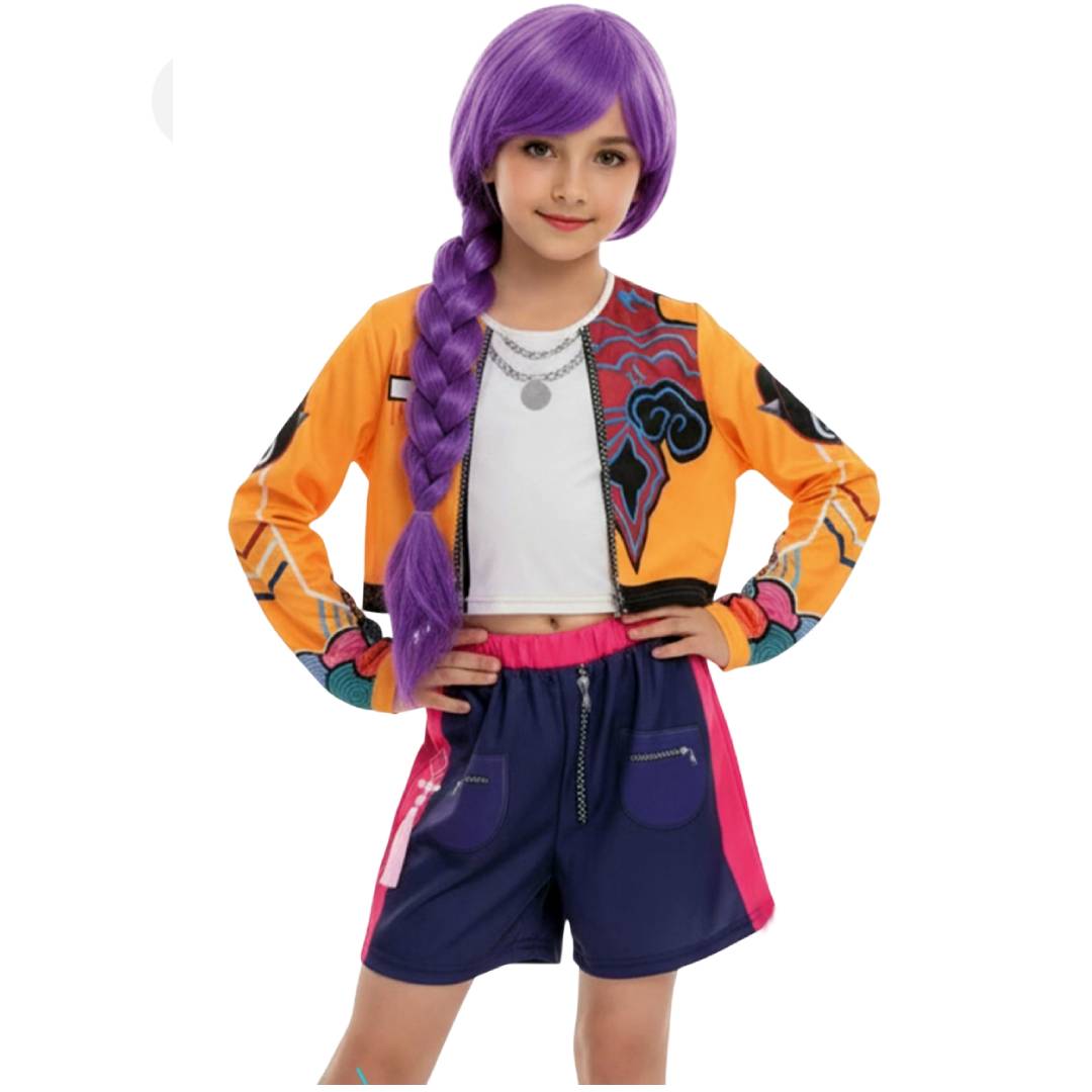 Disfraz K-pop Coreano Urbano - Traje Completo | Cosplay para Niñas | Talla 3-12 años