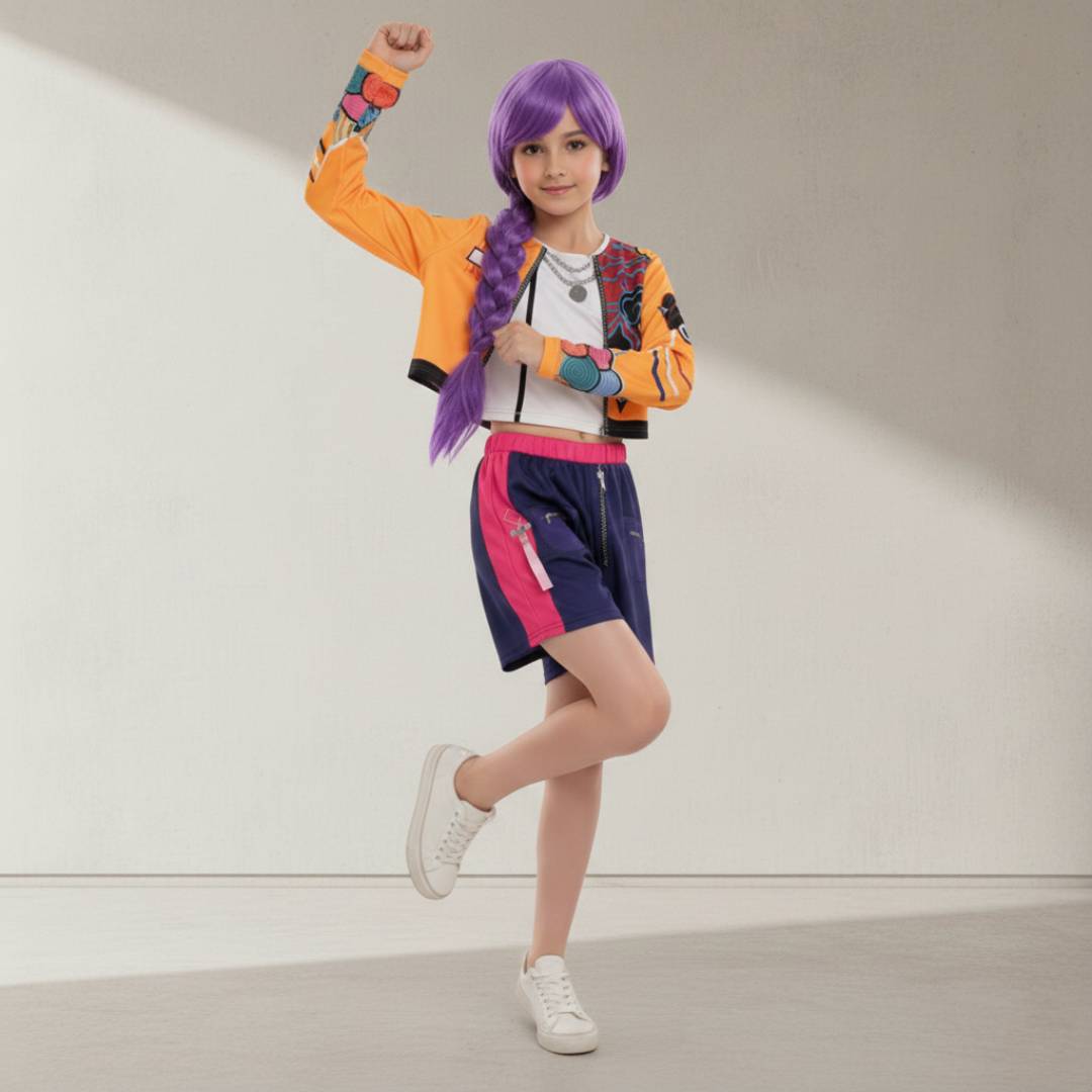 Disfraz K-pop Coreano Urbano - Traje Completo | Cosplay para Niñas | Talla 3-12 años
