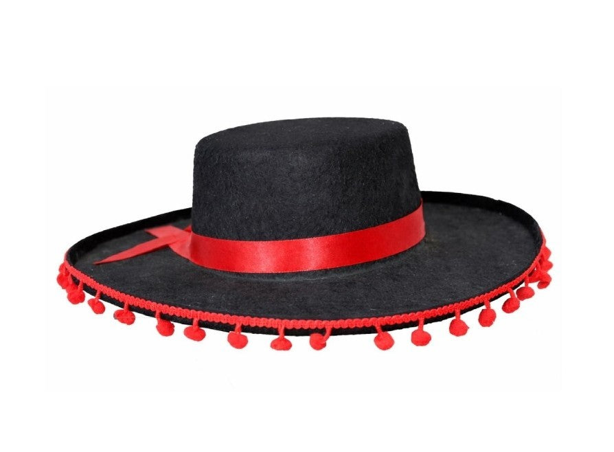 Disfraz de Bailarín Cordobés Infantil Traje Flamenco con Sombrero y Fajín  1-12 Años