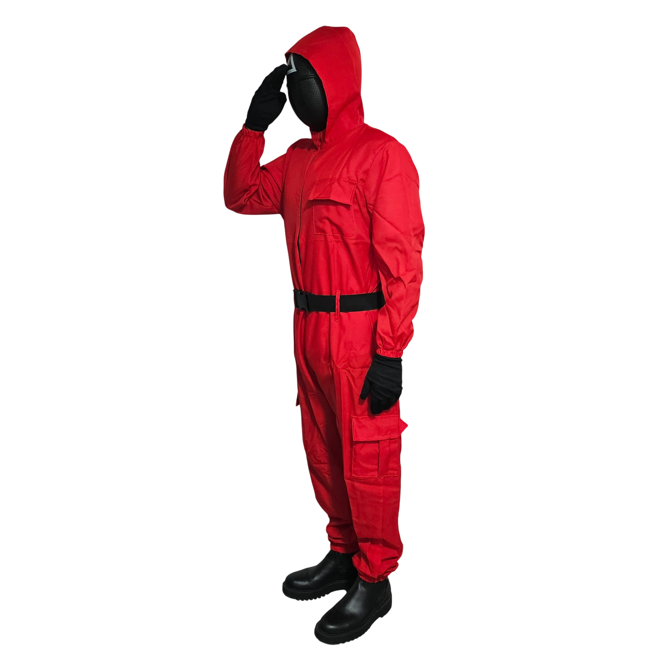 Disfraz Guardián Rojo Infantil - Mono con Capucha y Máscara Triangular | Carnaval y Fiestas | Solidado Talla 5-13 años