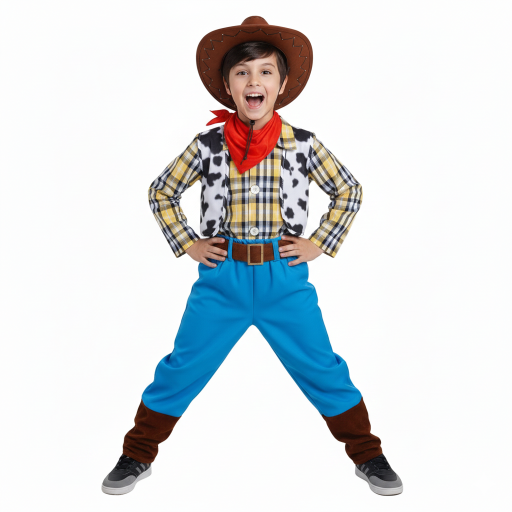 Disfraz Vaquero Niño - Traje Cowboy | Carnaval, Fiestas Infantiles | Aventura y Juego | Talla 3-12 años