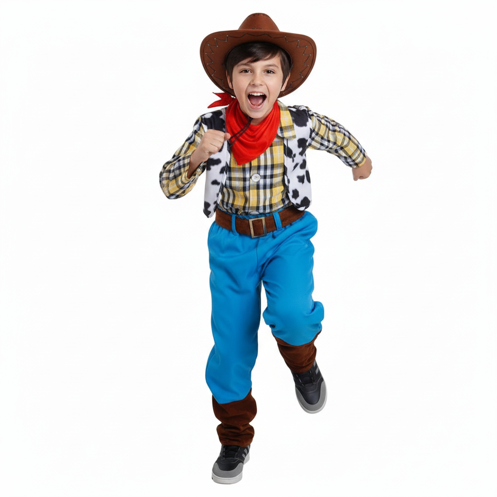 Disfraz Vaquero Niño - Traje Cowboy | Carnaval, Fiestas Infantiles | Aventura y Juego | Talla 3-12 años