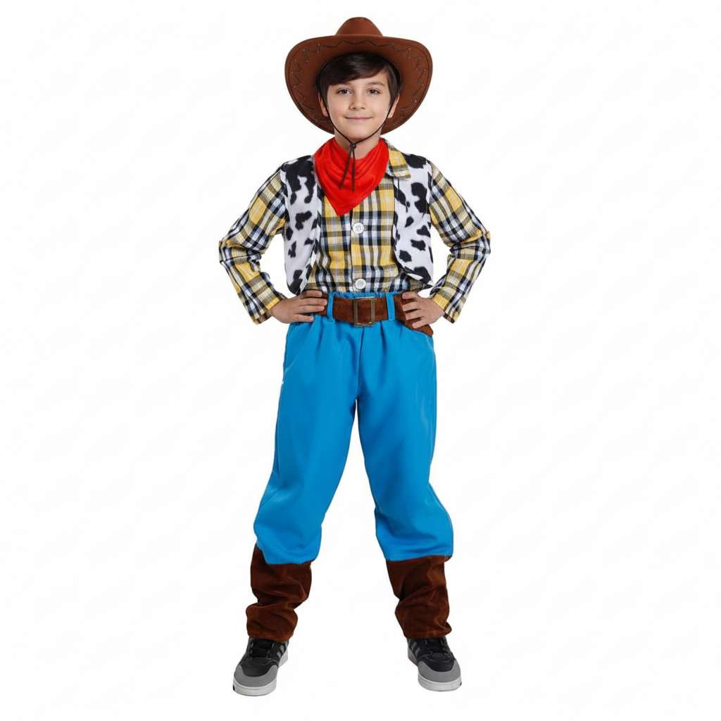 Disfraz Vaquero Niño - Traje Cowboy | Carnaval, Fiestas Infantiles | Aventura y Juego | Talla 3-12 años