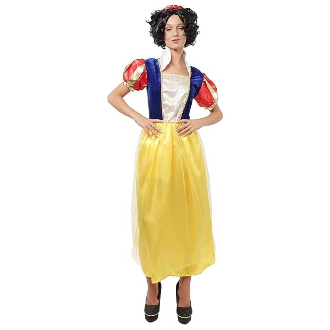 Disfraz de Princesa Clásica para Mujer - Traje de Reina Gala Real para Fiesta Halloween, Carnaval y Cosplay