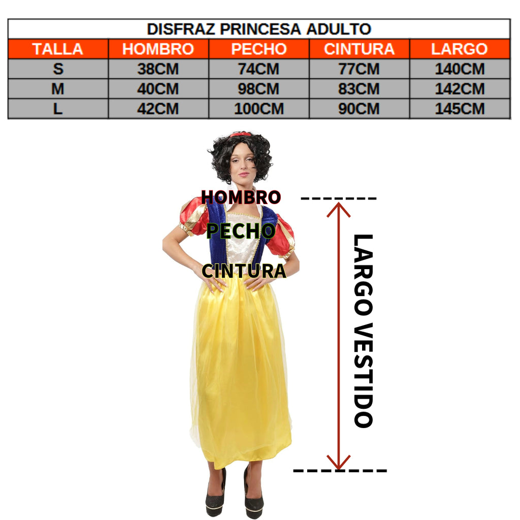 Disfraz de Princesa Clásica para Mujer - Traje de Reina Gala Real para Fiesta Halloween, Carnaval y Cosplay