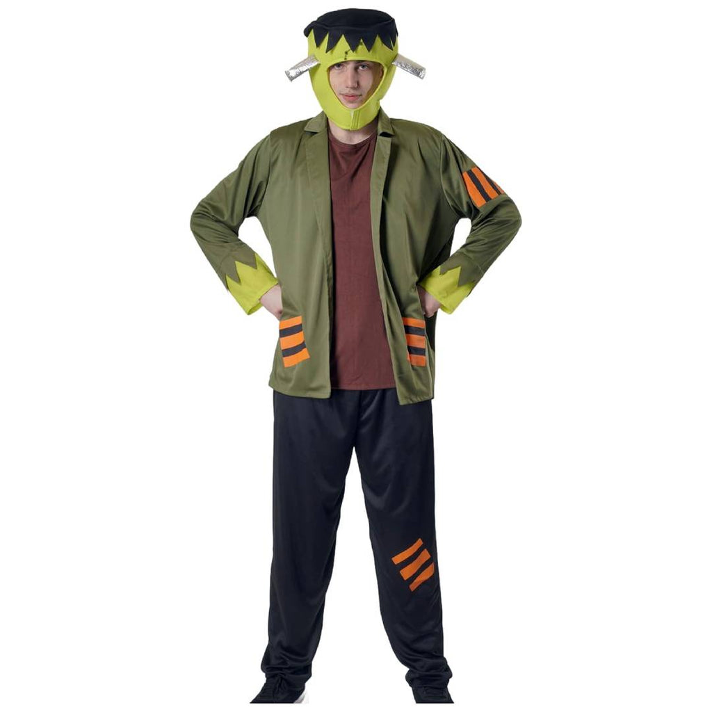 Disfraz de Monstruo Verde para Adulto - Conjunto Completo de 4 Piezas con Chaqueta y Gorro - Halloween y Carnaval