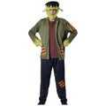 Disfraz de Monstruo Verde para Adulto - Conjunto Completo de 4 Piezas con Chaqueta y Gorro - Halloween y Carnaval