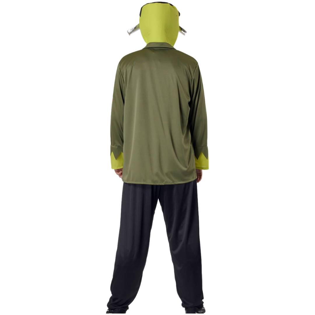Disfraz de Monstruo Verde para Adulto - Conjunto Completo de 4 Piezas con Chaqueta y Gorro - Halloween y Carnaval