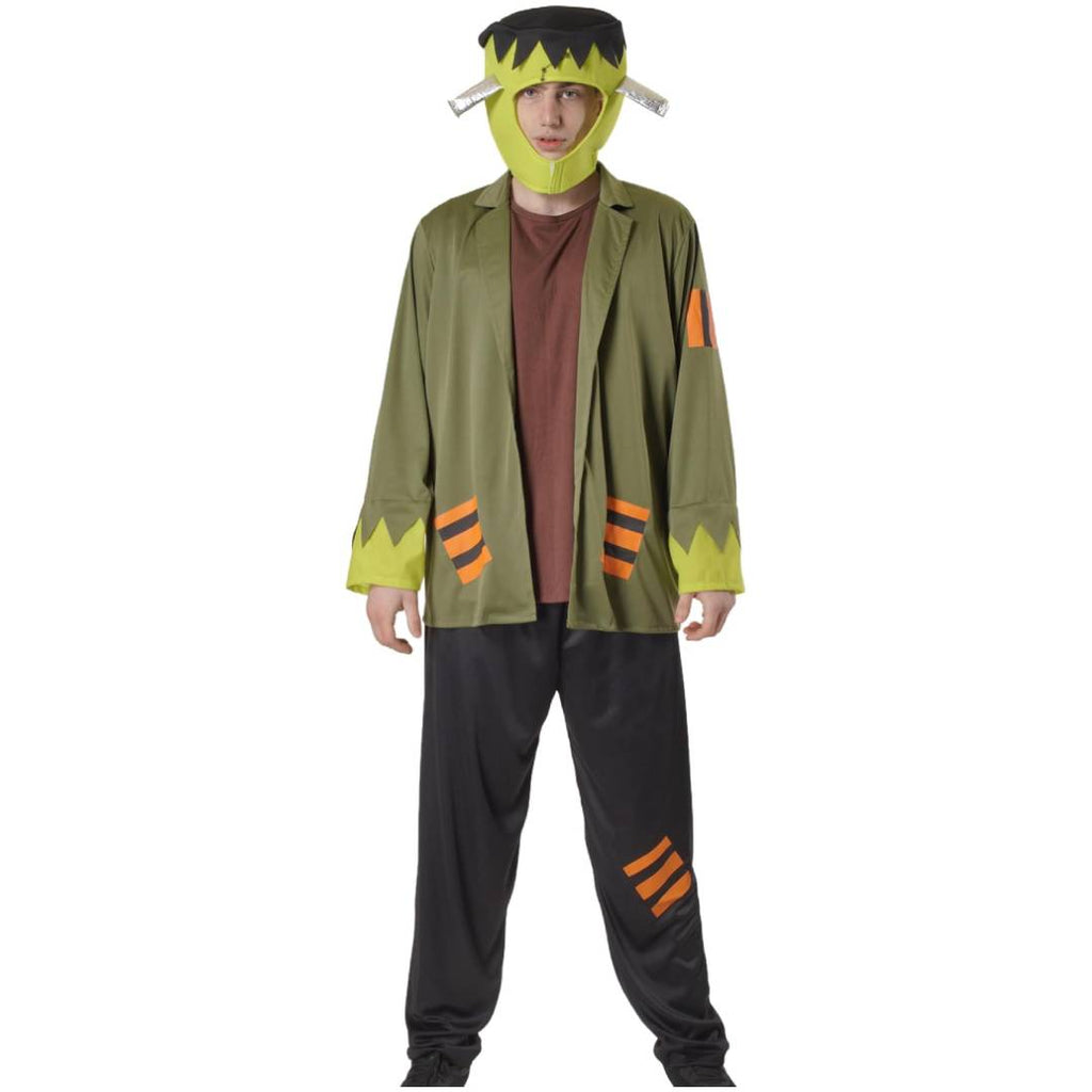 Disfraz de Monstruo Verde para Adulto - Conjunto Completo de 4 Piezas con Chaqueta y Gorro - Halloween y Carnaval