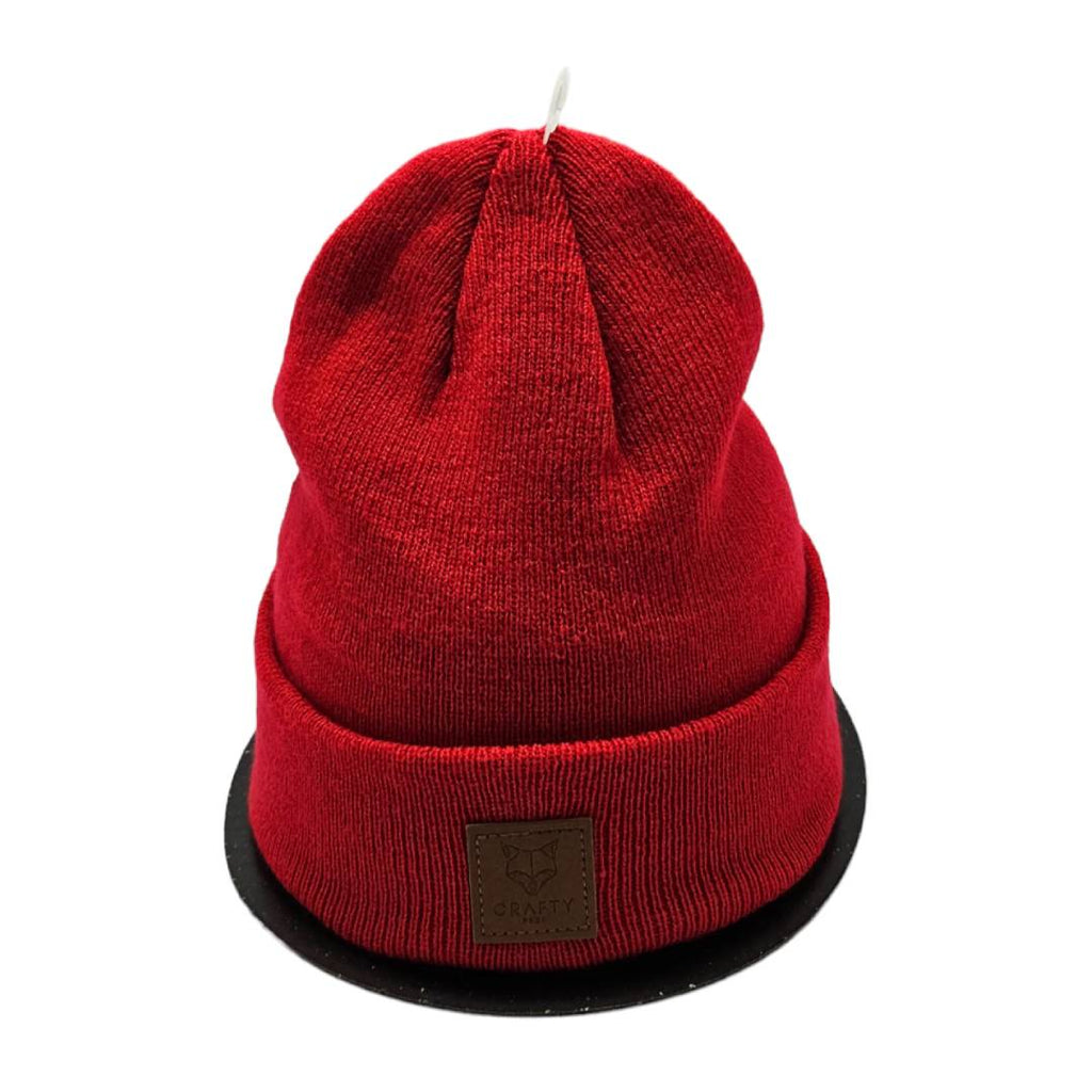 Pack Duo Beanie Estilo Urbano y Calidez Premium. Pack 2 Gorros de Punto Ajustables (Rojo & Beige)