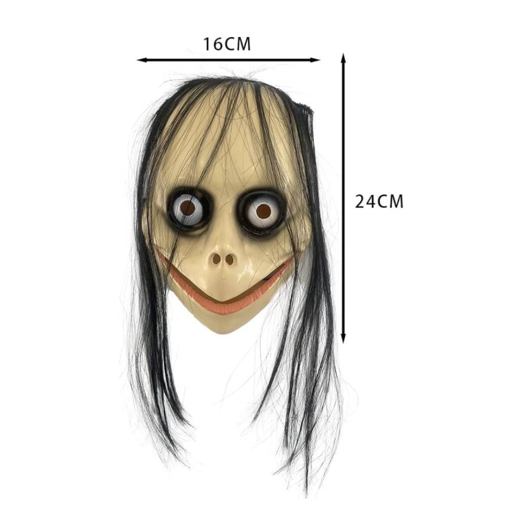 Pack 12 Máscaras de Terror para Disfraz - Caretas de Miedo Realistas con Pelo, Talla Única Adulto - Lote para Fiestas, Halloween, Carnaval y Eventos - Material Resistente y Ajustable