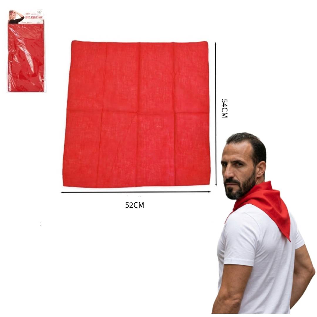 Traje San Fermín Adulto: Pantalón Blanco Ajustable + Faja Roja (200cm) + Pañuelo Bandana | Disfraz Sanfermines y Carnaval