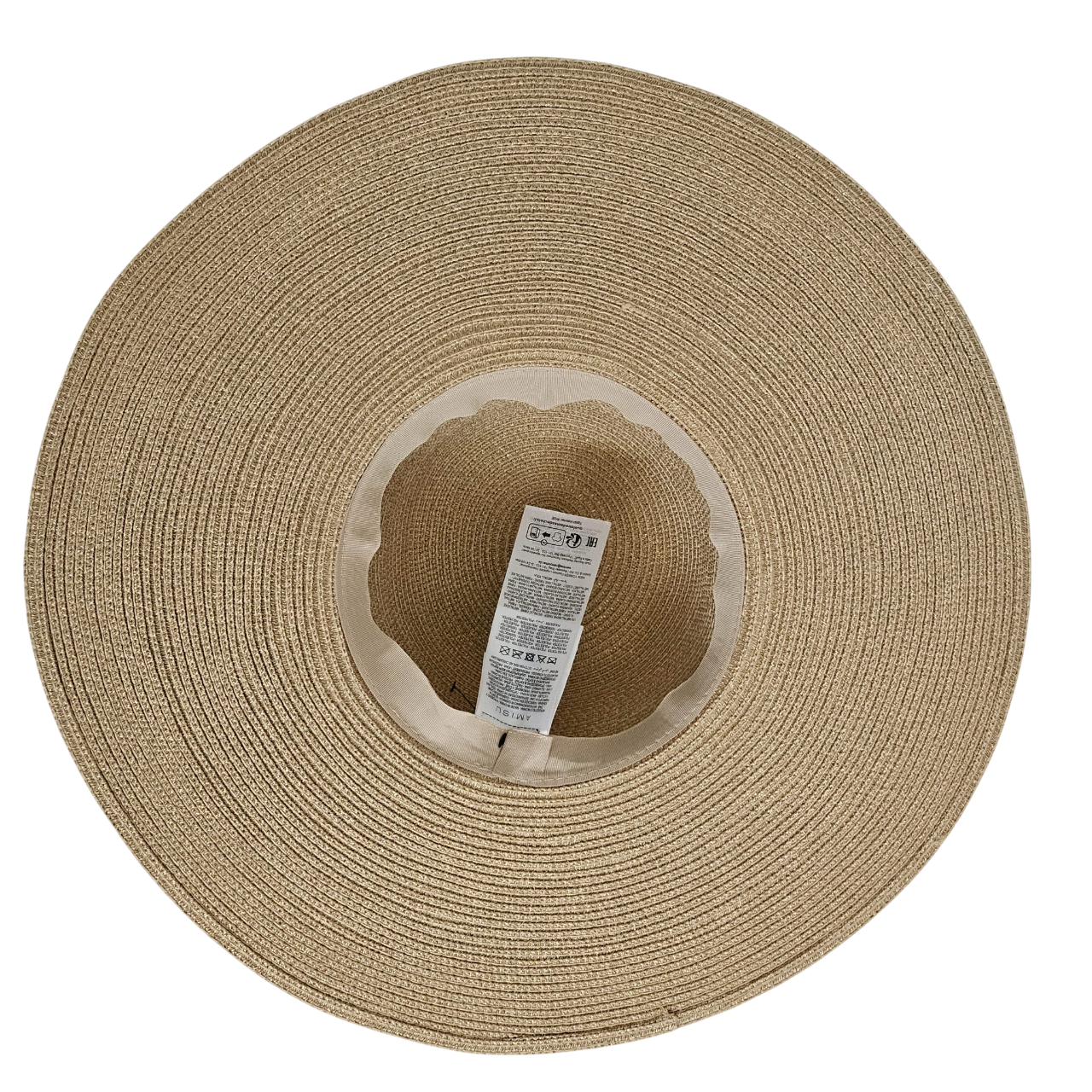 Pamela de Paja Elegante Mujer Ala Ancha 13cm, Sombrero Sol Playa y Eventos, Calidad Premium Talla Única Ajustable