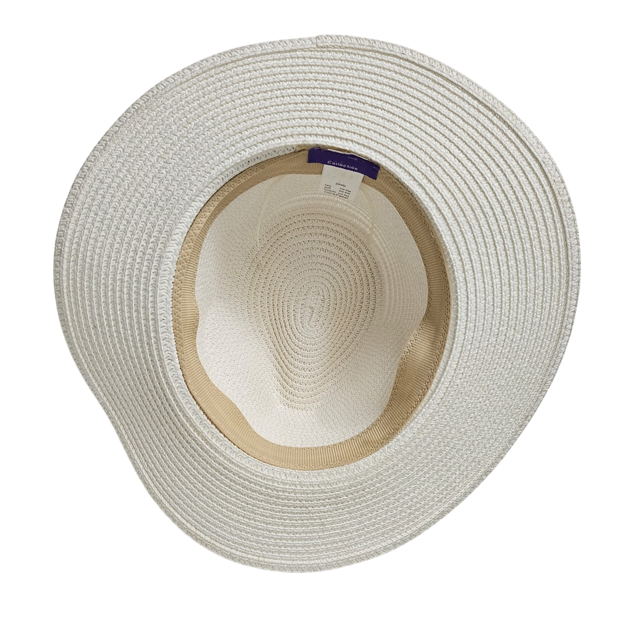 Sombrero de Paja de Papel para Hombre y Mujer – Sombrero Panamá de Sol Unisex Talla Única Adulto (56-57cm), Ala Ancha 7cm y Copa 11cm, Suave, Ligero y Resistente, Ideal para Playa, Viajes y Verano