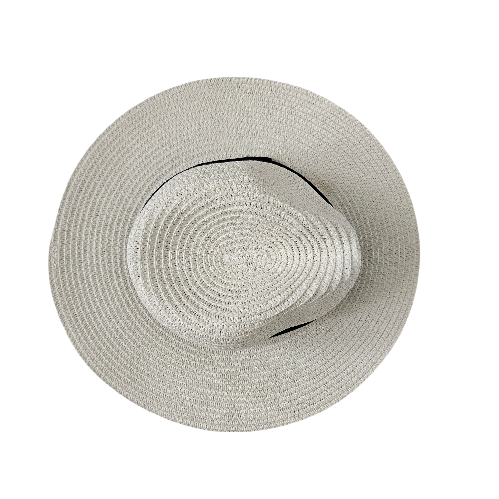 Sombrero de Paja de Papel para Hombre y Mujer – Sombrero Panamá de Sol Unisex Talla Única Adulto (56-57cm), Ala Ancha 7cm y Copa 11cm, Suave, Ligero y Resistente, Ideal para Playa, Viajes y Verano