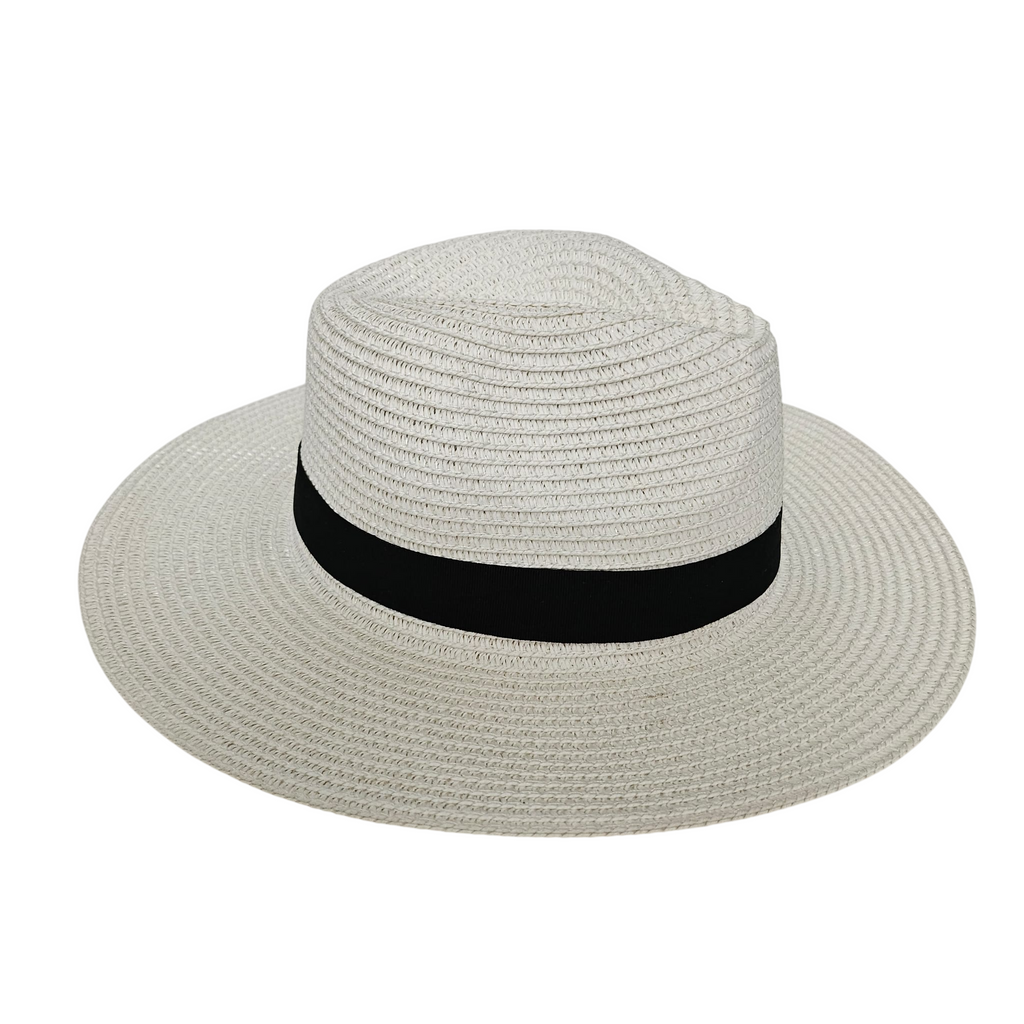 Sombrero de Paja de Papel para Hombre y Mujer – Sombrero Panamá de Sol Unisex Talla Única Adulto (56-57cm), Ala Ancha 7cm y Copa 11cm, Suave, Ligero y Resistente, Ideal para Playa, Viajes y Verano